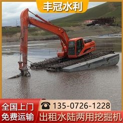 水上挖机出租 承包水利工程施工 自带驾驶员可挖土可清淤