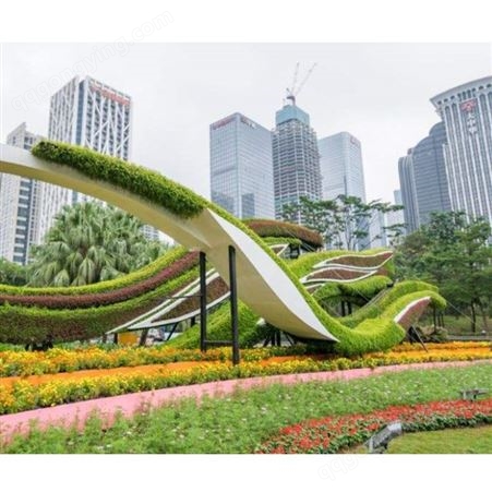 五色草造型厂 立体花坛设计 仿真动物绿雕 轩昂园艺
