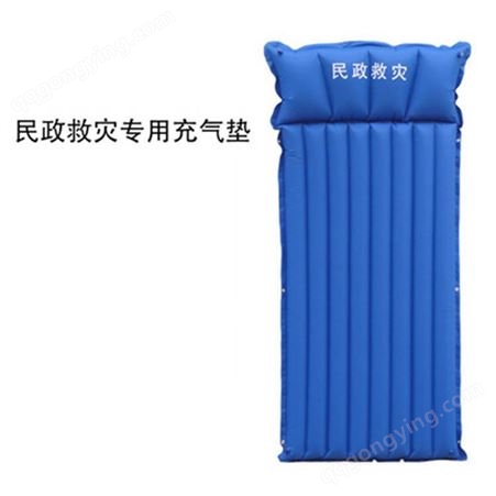 野营户外自动充气式床垫带充气枕防水救灾气床垫