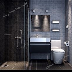 专业生产集成浴室 干湿分离整体淋浴房 酒店工程卫生间洗手间