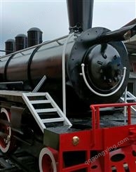 盛开大型蒸汽火车头激光焊接加工复古火车模型1：1还原教学舱实训