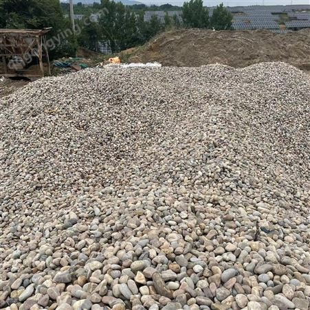 韩玉矿产 供应过滤鹅卵石公园 3-5cm 铺录园林造景垫层用卵石
