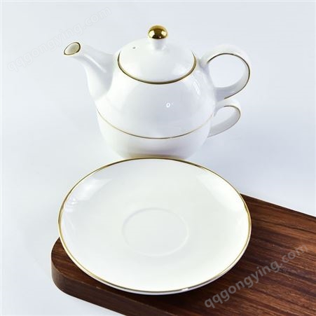 创意陶瓷大容量花茶子母壶 骨瓷咖啡单人壶杯碟套装