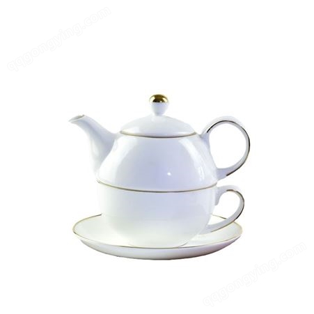 创意陶瓷大容量花茶子母壶 骨瓷咖啡单人壶杯碟套装