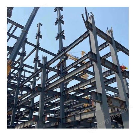 定制加工碳素钢结构膜结构异形焊接钢户外厂房工业加工切割钢构件