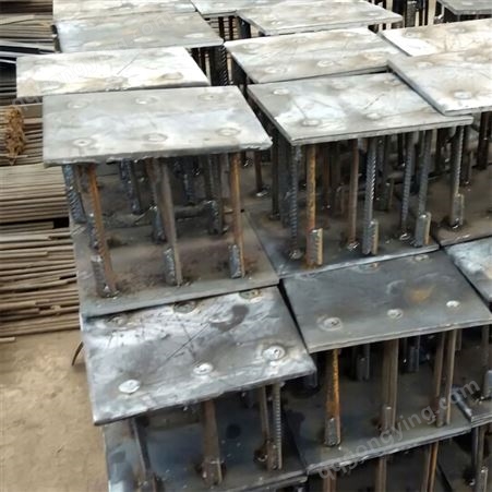 定制加工桥梁工程建筑焊接支座板螺纹钢筋预埋钢板镀锌钢材预埋件