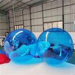 充气镜面球炫彩焕彩反光球PVC酒吧T台舞台商场悬挂装饰透明球气模