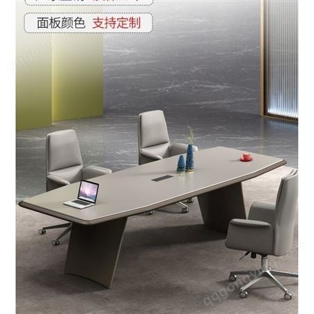 高档烤漆会议桌 2000*1000*750mm 大型接待培训长条办公桌 可定制