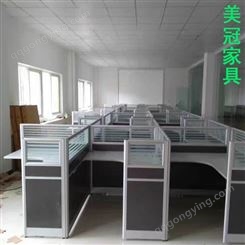 简易办公台 郑州钢架工作位桌子 美冠电脑桌厂家