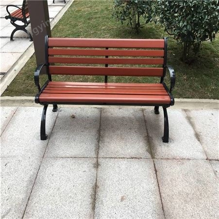 供应生产重庆江津休闲椅塑木公园椅图片