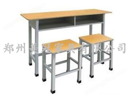 单人课桌椅 平顶山校用课桌凳 公司—美冠家具