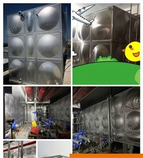 厂家供应不锈钢焊接水箱方形组合消防水箱304不锈钢保温蓄水水箱
