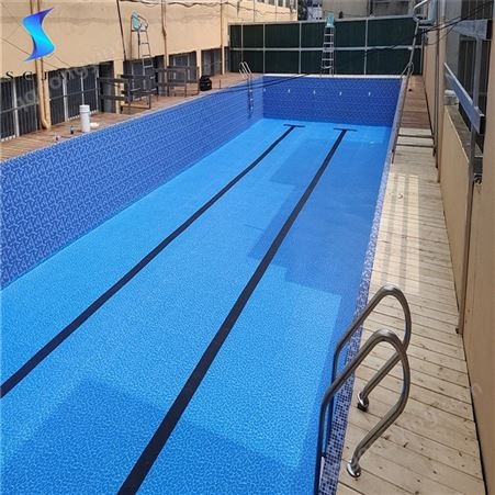 户外景观池PVC泳池胶膜 抗紫外线耐高温防水卷材 防水装饰双功能