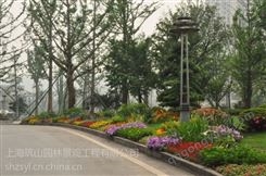 上海闵行室内花卉租赁公园景观施工花镜工程案例