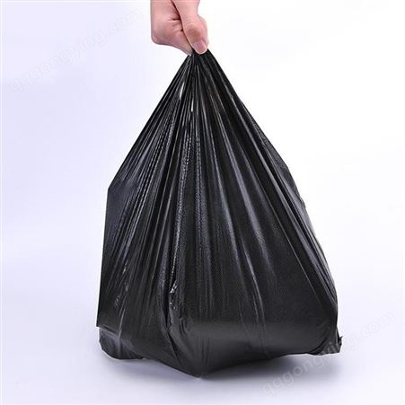 厂家供应 加厚黑色垃圾袋 PE家用国标塑料袋 山东商华手撕垃圾袋