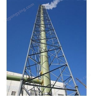 万信铁塔加工制作化工厂排放废气烟筒塔又名烟囱塔