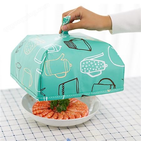 可折叠保温菜罩厨房保温食物罩盖菜饭罩2小菜罩子冬季保温饭菜罩