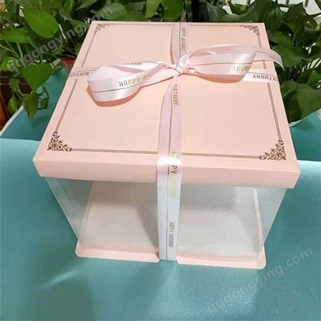 正方形蛋糕盒 8寸蛋糕盒销售 纯色蛋糕盒 价格透明