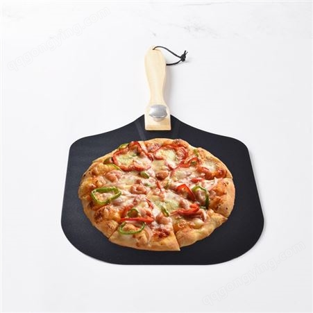 铝披萨铲套装 木柄pizza铲 不粘披萨转移铲 不锈钢披萨切刀三角铲