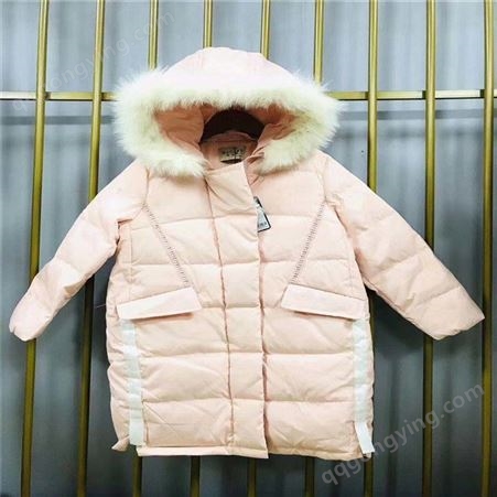 香港品牌 玛卡西 优驰 力果 时尚小鱼 儿童羽绒服冬季保暖外套童装尾货批发