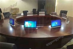 无纸化会议系统办公桌一体机超薄升降机 工程安装