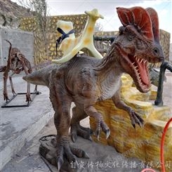 大型仿真电动硅胶恐龙制作销售展出户外能动会叫的动物模型