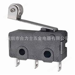 小型通用微动开关10(2)A大电流 带滚轮手柄焊接端子G6051-150S06A