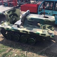 威四方定制款楼盘坦克模型摆件 大型游乐设备坦克模型