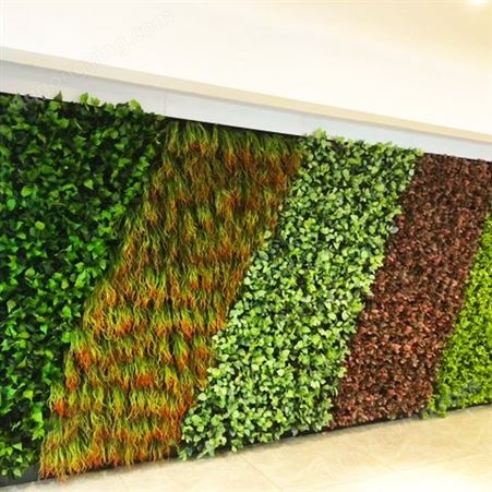 户外仿真植物绿植墙 人造花墙草皮背景墙装饰植物可定制
