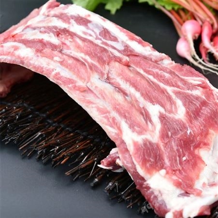 新鲜排骨 生猪肉 饭店食堂使用 农家猪肋排 肉质鲜美