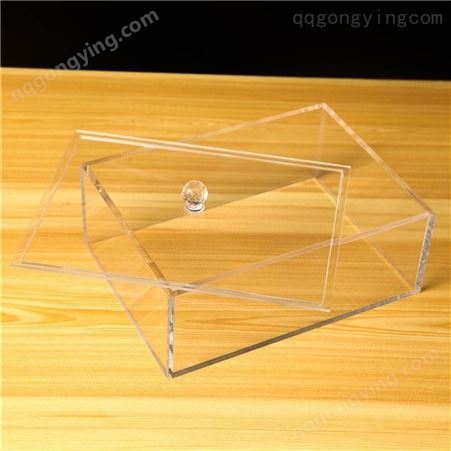 亚克力透明盒正方形收纳展示盒 亚克力盒日用品收纳盒